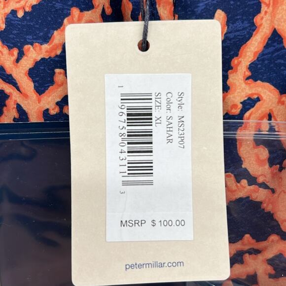 Peter Millar Crowned Coral Swim Trunks - Sahar - with can koozie - XL - NWT - Picture 3 of 7